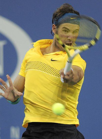 Rafael Nadal, durante el encuentro contra el alemán Nicolas Kiefer