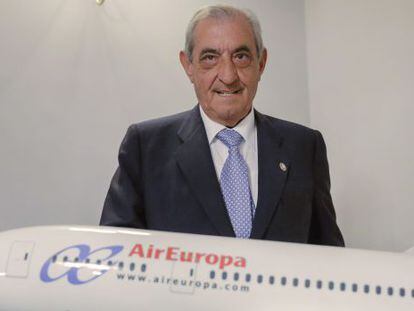 El presidente del grupo Globalia, al que pertenece Air Europa, Juan Jos&eacute; Hidalgo.