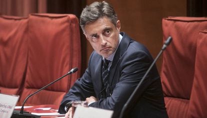 El fiscal Emilio Sánchez Ulled, en el Parlament.
