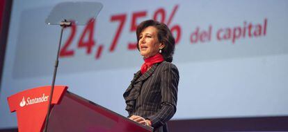 La presidenta del Grupo Santander, Ana Bot&iacute;n. 