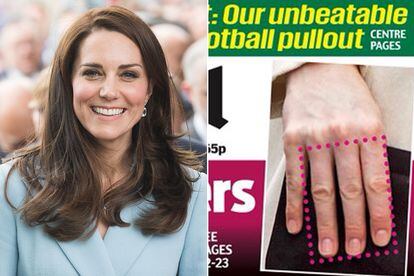 ¿Son igual de largos los dedos de Kate Middleton?, se pregunta el 'Daily Mail'.