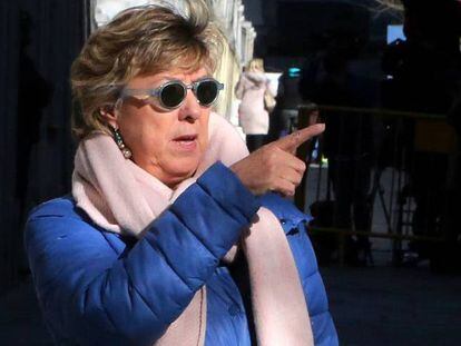 Pilar Barreiro a la salida del Tribunal Supremo tras una de las sesiones por el caso Púnica. 