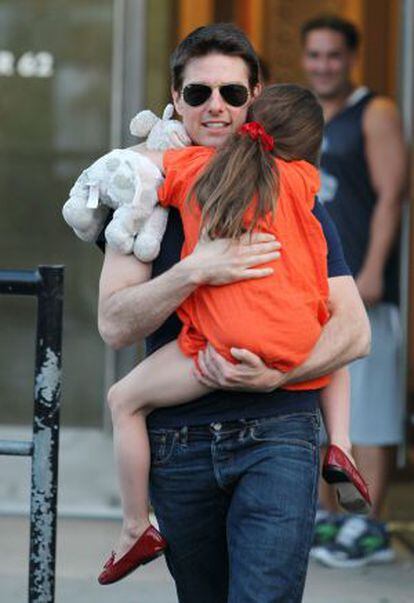 Tom Cruise y su hija, Suri, el pasado 17 de julio, en Nueva York. 