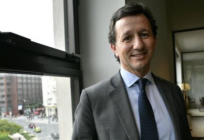 Enrique S&aacute;ez, consejero delegado de Fineco, en la sede del grupo en Bilbao.