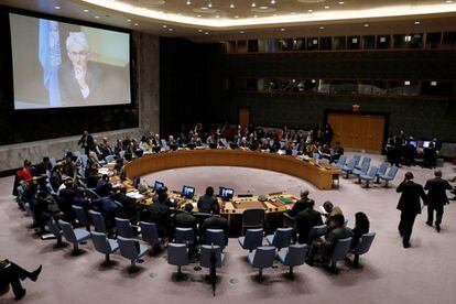 Delegados en el Consejo de Seguridad sobre Siria el pasado jueves en Nueva York.