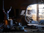 El tenor Andreas Schager, en un ensayo de 'Siegfried' en el Teatro Real.