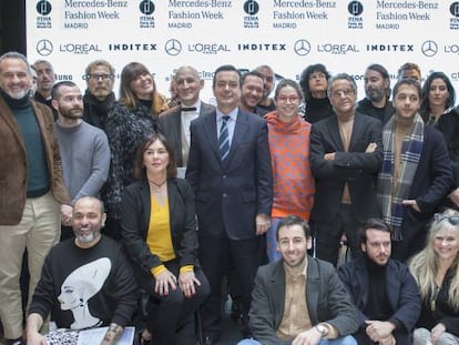 Foto de familia de la presentación de la 69ª edición de la pasarela MBFWMadrid.