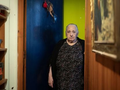 Blanca, la vecina de 78 años de la calle Boters de Barcelona que enfrenta un desahucio.
