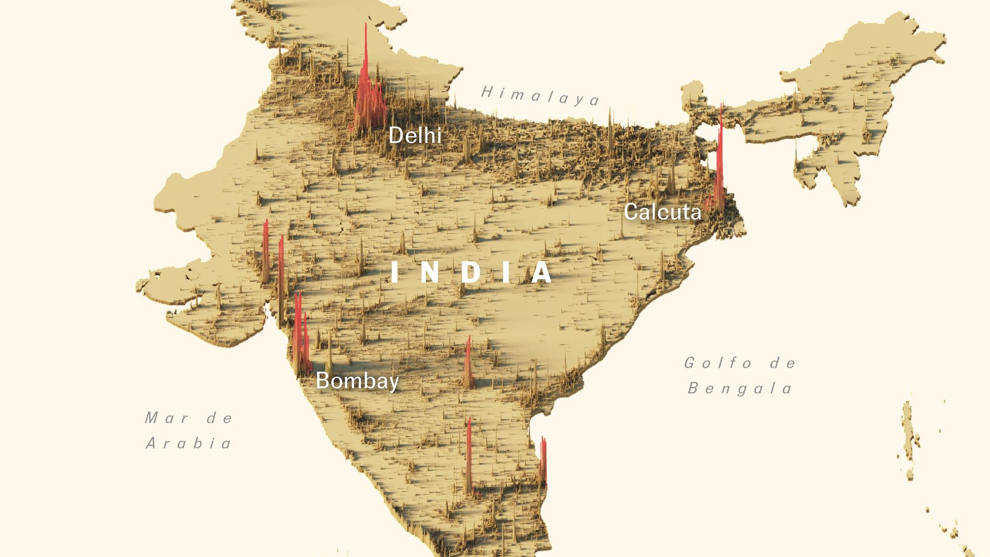 mapa de india con estados y ciudades y distritos