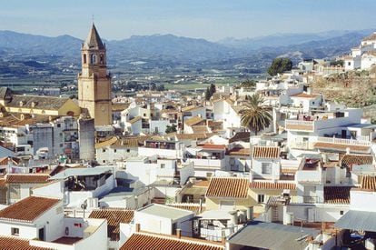 Panorámica de Vélez-Málaga, capital de la comarca malagueña de la Axarquía.