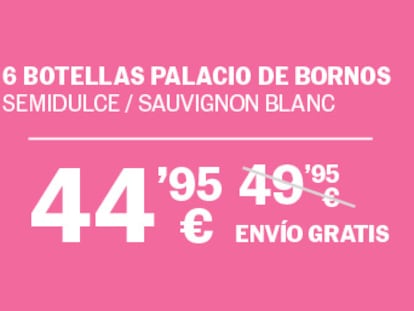 6 botellas Palacio de Bornos Semidulce