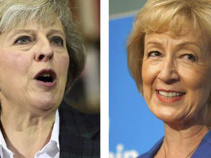 Las dos candidatas del Partido Conservador: Theresa May y Andrea Leadsom. 