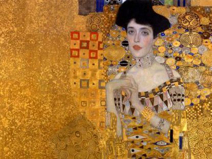 Retrato de Adele Bloch-Bauer I, de Gustav Klimt.