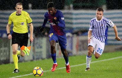 Dembélé, en Anoeta.