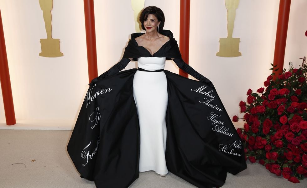 Hollywood (United States), 12/03/2023.- Shohreh Aghdashloo arrives for the 95th annual Academy Awards ceremony at the Dolby Theatre in Hollywood, Los Angeles, California, USA, 12 March 2023. The Oscars are presented for outstanding individual or collective efforts in filmmaking in 24 categories. (Estados Unidos) EFE/EPA/CAROLINE BREHMAN
