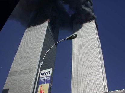 Las Torres Gemelas de Nueva York en el ataque del 11 de septiembre de 2001.
