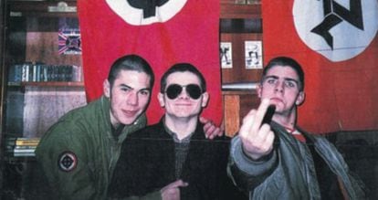 Tres de los seis neonazis condenados por asesinar a golpes a la transexual Sonia el 6 de octubre de 1991 en el parque de la Ciutadella de Barcelona.
