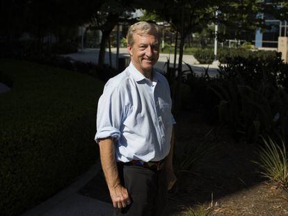 Tom Steyer posa para EL PAÍS el pasado 10 de octubre en Irvine, California.