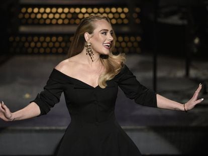 La cantante Adele, durante una gala en 2020.