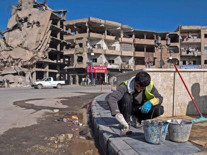 Edificios destruidos en Raqa, que fue la 'capital' del ISIS en Siria.