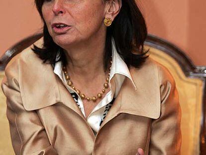 La presidenta del Constitucional, María Emilia Casas.