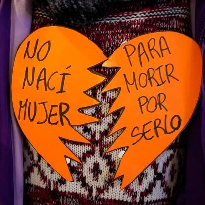 Manifestación contra la violencia de género en Madrid, el 25 de noviembre de 2021.
