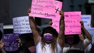 La protesta de este domingo para pedir justicia por Mariana Sánchez en Chiapas.