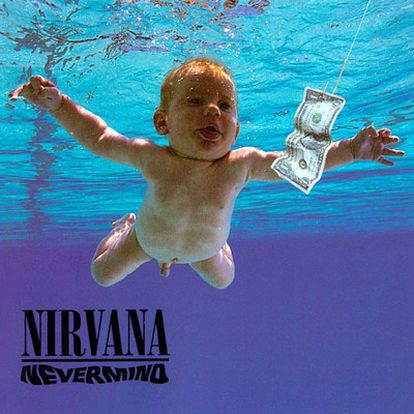 La portada del álbum de Nirvana 'Nevermind'.