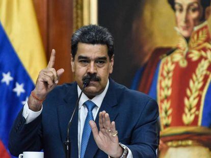 El presidente de Venezuela, Nicolás Maduro, este viernes. En el video, la conferencia de prensa.