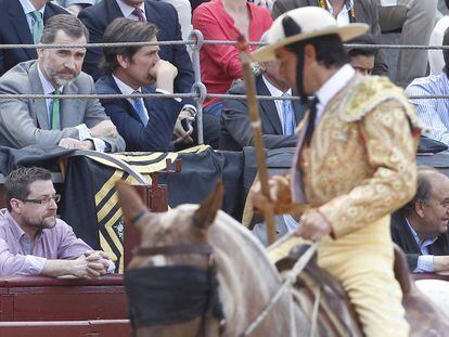 El rey Felipe VI en Las Ventas en 2015.