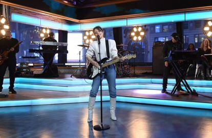 La cantante Camila Cabello el pasado 12 de enero, en un programa de la ABC estadounidense.