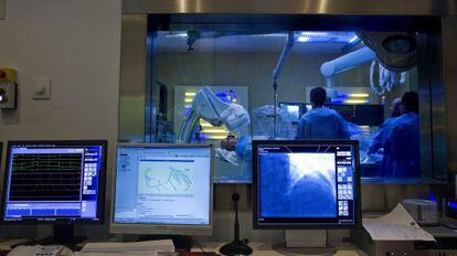 Servicio de hemodinámica del hospital Virgen Macarena de Sevilla
