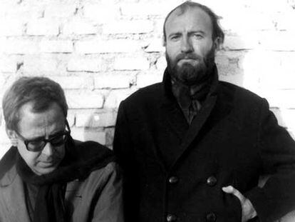Martín Chirino, a la izquierda, y Manolo Millares.