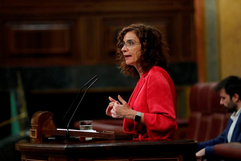 María Jesús Montero, este miércoles en el Congreso.