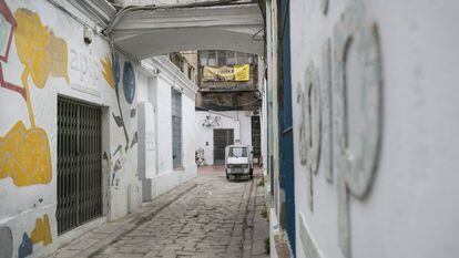 Uno de los patios interiores de la antigua fábrica construida en 1833