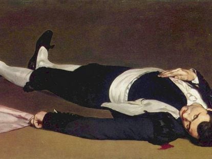 'Torero muerto' de Manet, obra recortada de una anterior del artista.