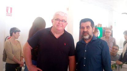 Agustí Alcoberro amb Jordi Sànchez.