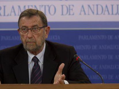 Manuel Gracia, presidente del Parlamento andaluz.