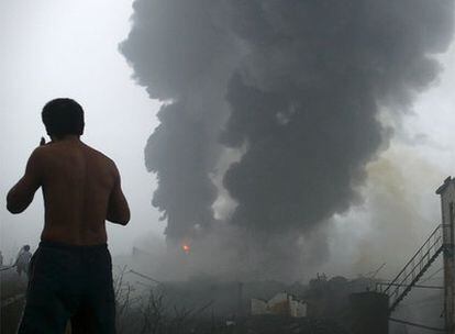 Incendio en una planta industrial de la provincia de Henan, en el centro del país.