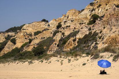La playa de El Asperillo, en Doñana.