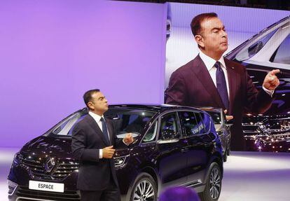 El presidente y consejero delegado de Renault-Nissan en la presentación del nuevo Renault Espace.