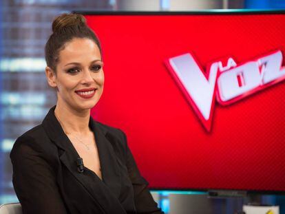 Eva González, presentadora de 'La voz'.