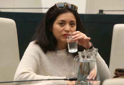 La concejal Rommy Arce, en el pleno municipal del 22 de marzo.