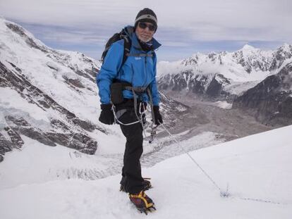 Carlos Soria en el Kanchenjunga.