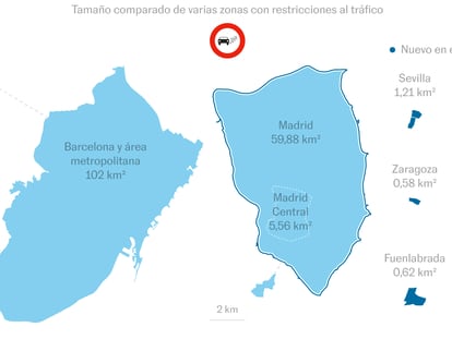 Así son las nuevas zonas de bajas emisiones: pequeñas, con pocas restricciones y, de momento, sin multas  