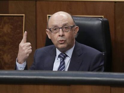 Montoro en la sesión de control al Gobierno en el Congreso.
