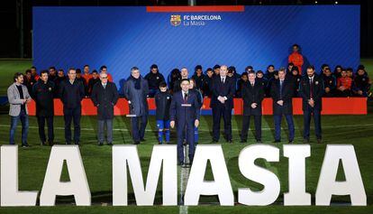 Bartomeu, en la presentación del fútbol formativo del Barcelona.
