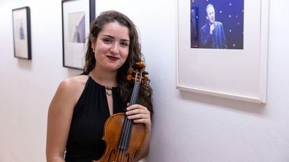 Estela Lastre, violín solista de la Orquesta Sinfónica de Tenerife.