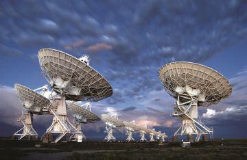 Antenas del radiotelescopio VLA, en Nuevo México (EE. UU.).