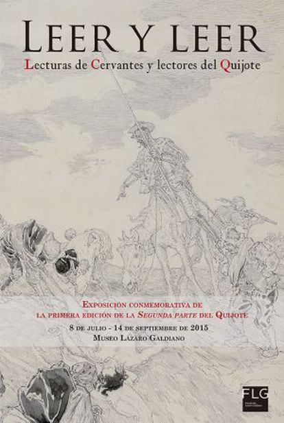 La Fundación Lázaro Galdiano presenta la exposición 'Leer y leer: lecturas de Cervantes y lectores del Quijote'.
